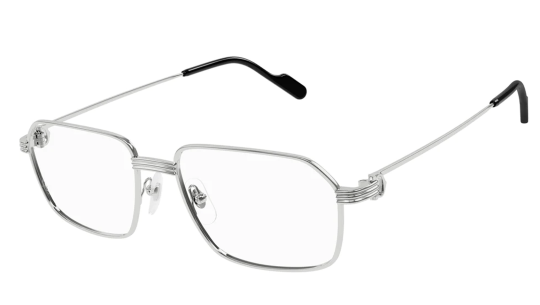 Men's Eyeglasses Luxury Cartier CT0445O silver (002) new collection