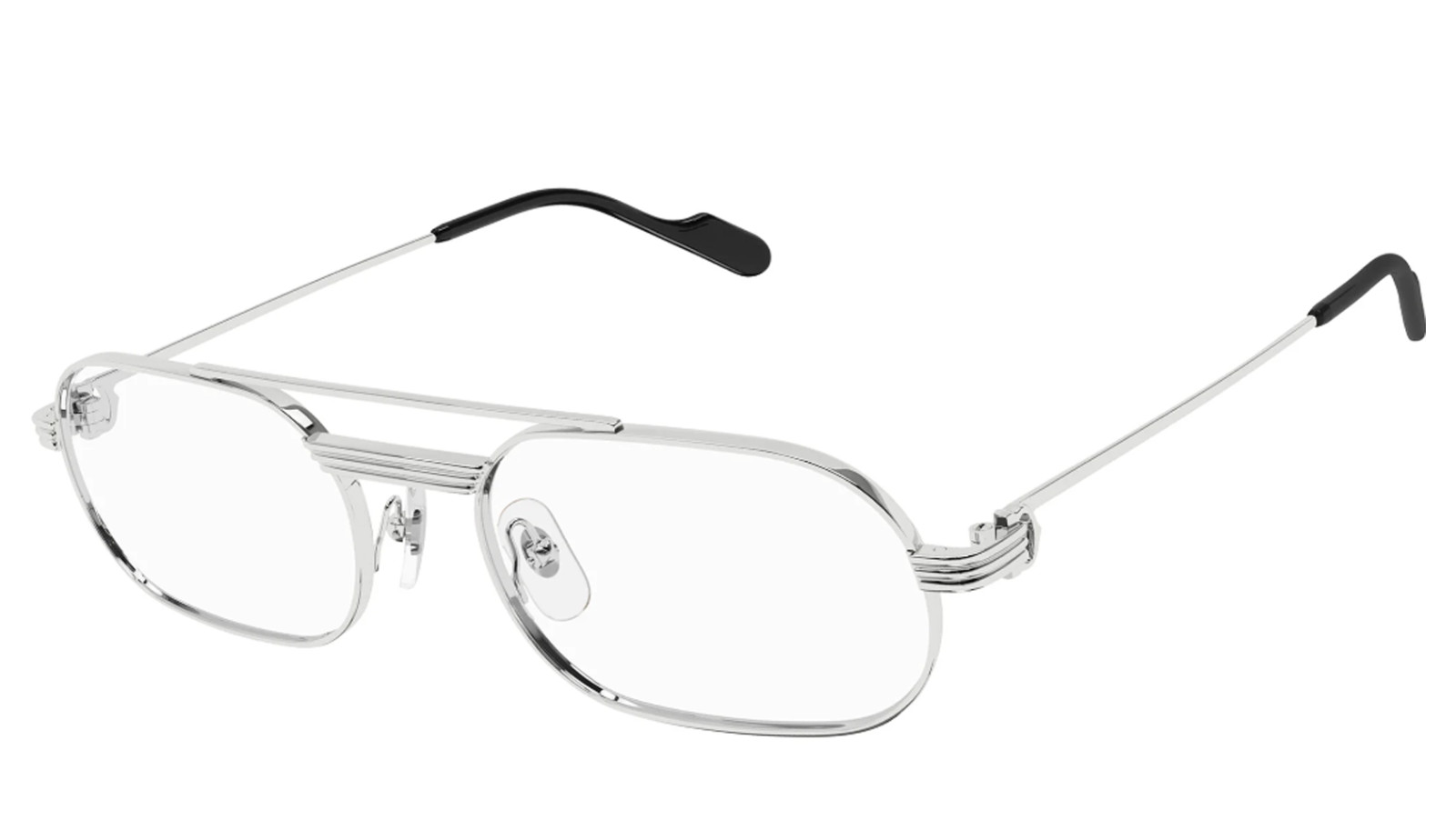 Occhiali da vista uomo Luxury Cartier CT0410O silver (002) nuova collezione