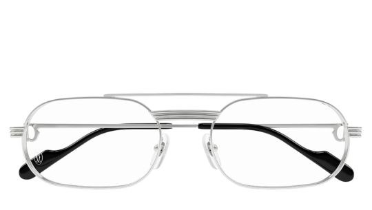 Occhiali da vista uomo Luxury Cartier CT0410O silver (002) nuova collezione Occhiali da vista uomo Luxury Cartier CT0410O silver (002) nuova collezione
