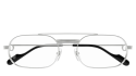 Men's Eyeglasses Luxury Cartier CT0410O silver (002) new collection