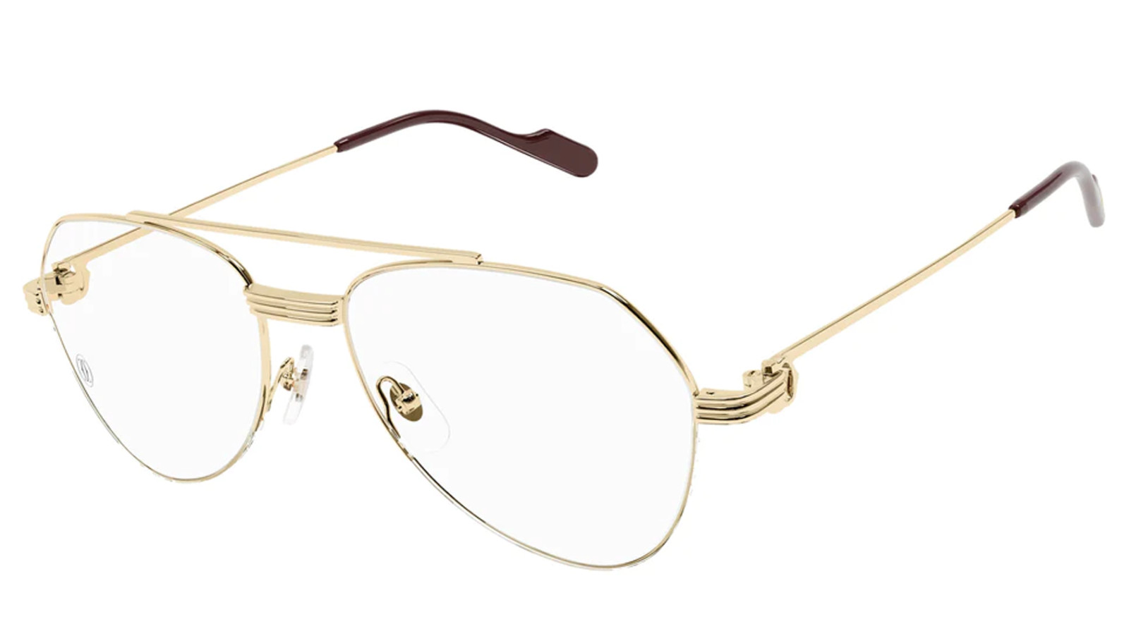 Men's eyeglasses Luxury Cartier CT0409O gold (001) new collection