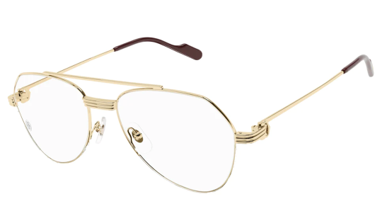 Men's eyeglasses Luxury Cartier CT0409O gold (001) new collection
