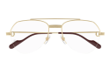 Men's eyeglasses Luxury Cartier CT0409O gold (001) new collection