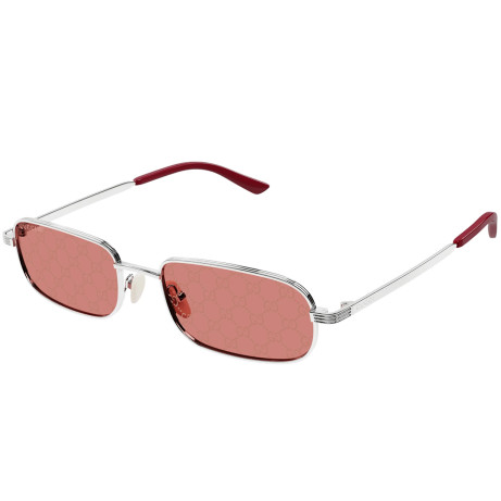 Occhiali da sole uomo Luxury Gucci GG1457S silver red (004) nuova collezione 2