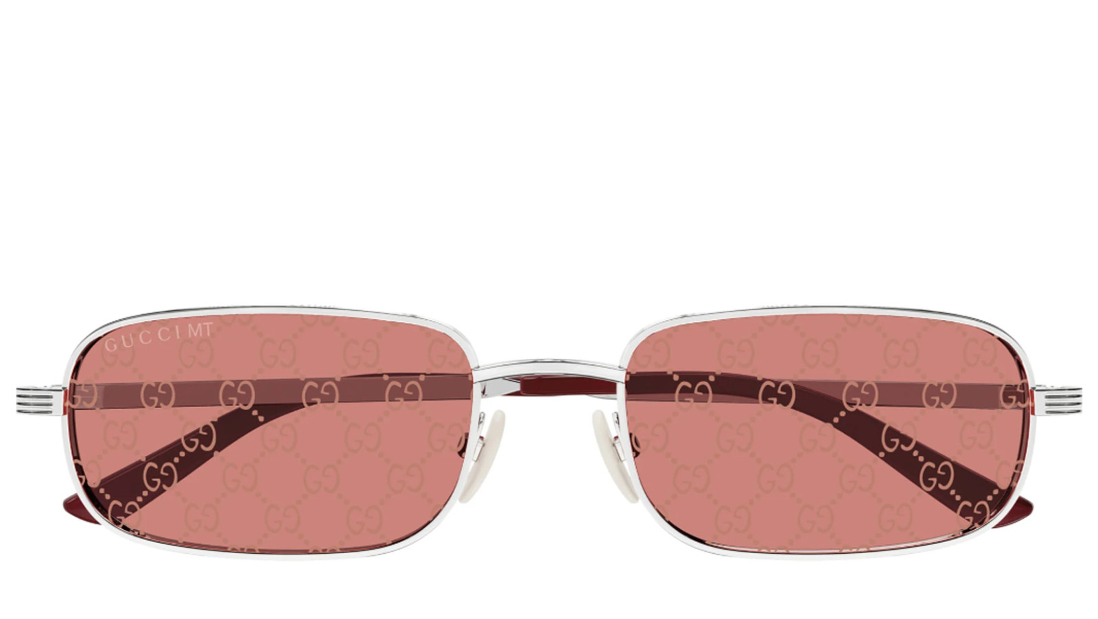 Occhiali da sole uomo Luxury Gucci GG1457S silver red (004) nuova collezione