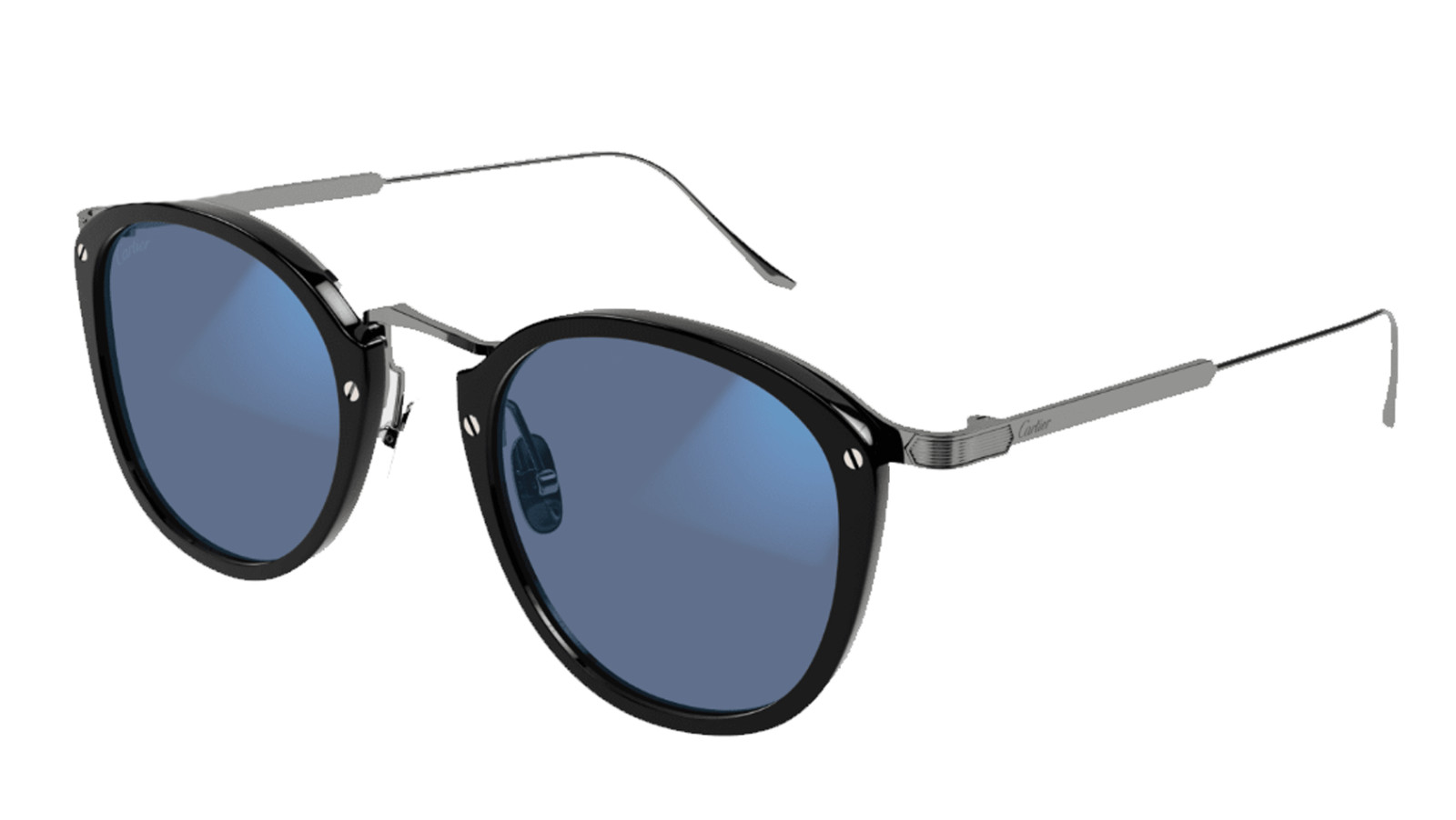 Occhiali da sole uomo donna Luxury Cartier CT0014S black ruthenium (007) nuova collezione