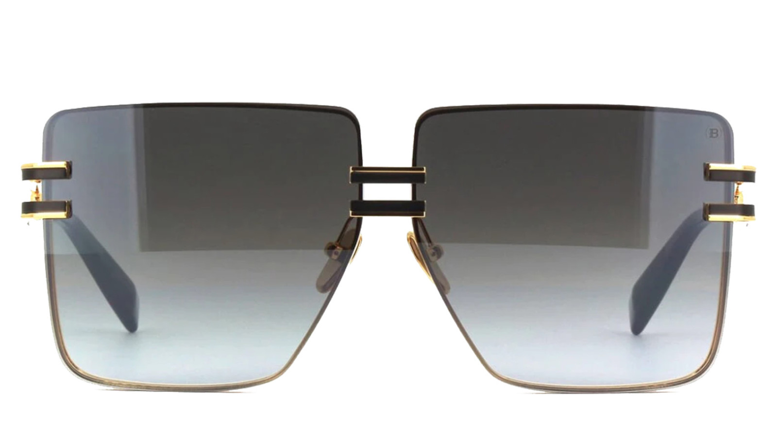 Occhiali sole uomo donna Luxury Balmain BPS-109D GLD BLK nuova collezione