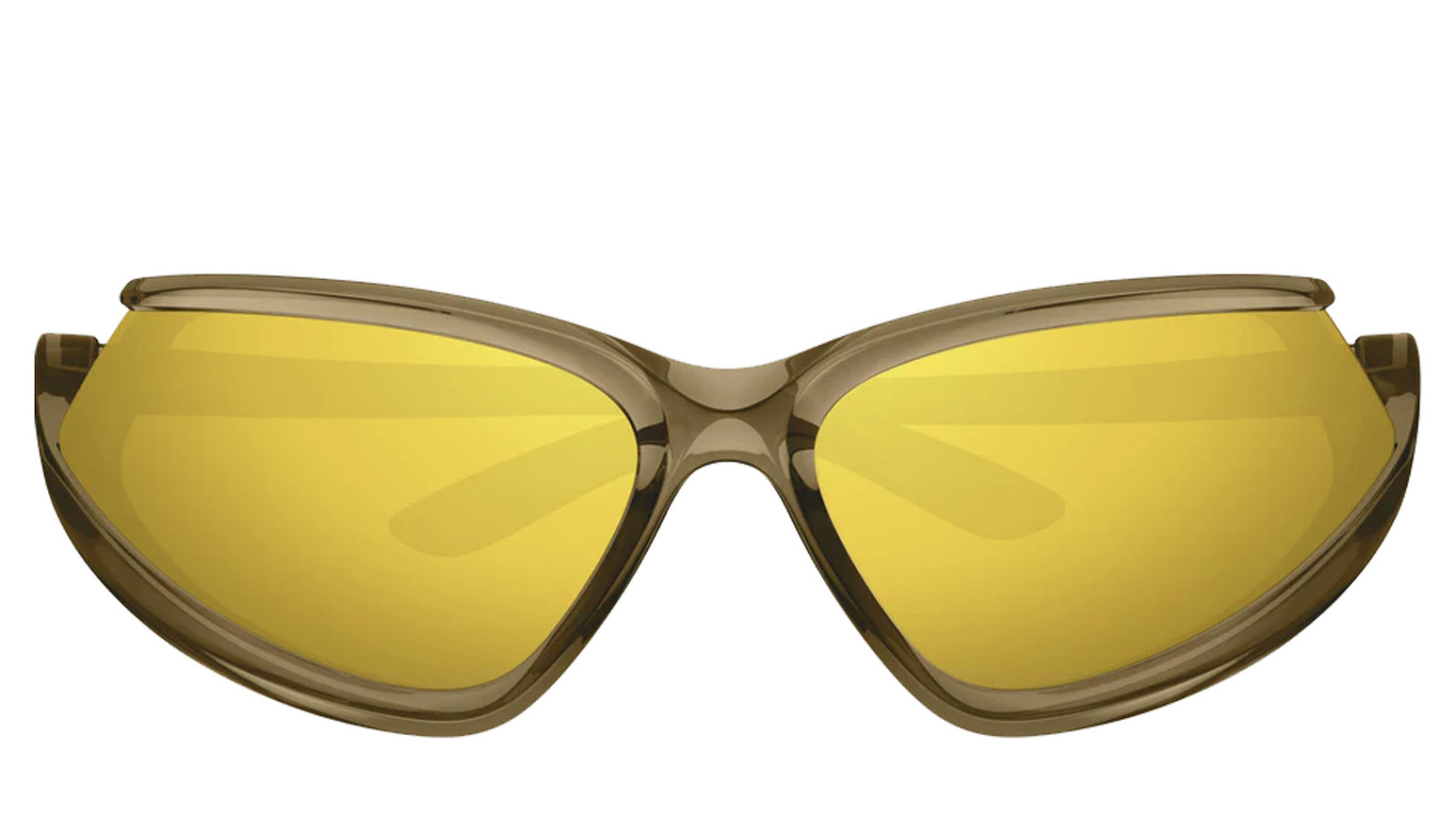 Occhiali da sole uomo donna Luxury Balenciaga BB0289S brown yellow (003) nuova collezione