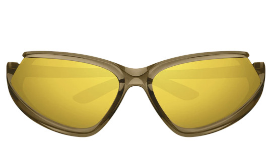 Occhiali da sole uomo donna Luxury Balenciaga BB0289S brown yellow (003) nuova collezione