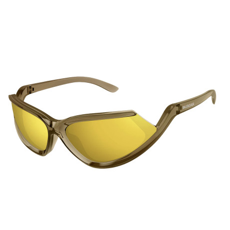 Occhiali da sole uomo donna Luxury Balenciaga BB0289S brown yellow (003) nuova collezione 2