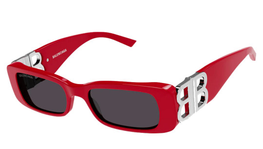 Occhiali da sole donna Luxury Balenciaga BB0096S red silver grey (015) nuova collezione