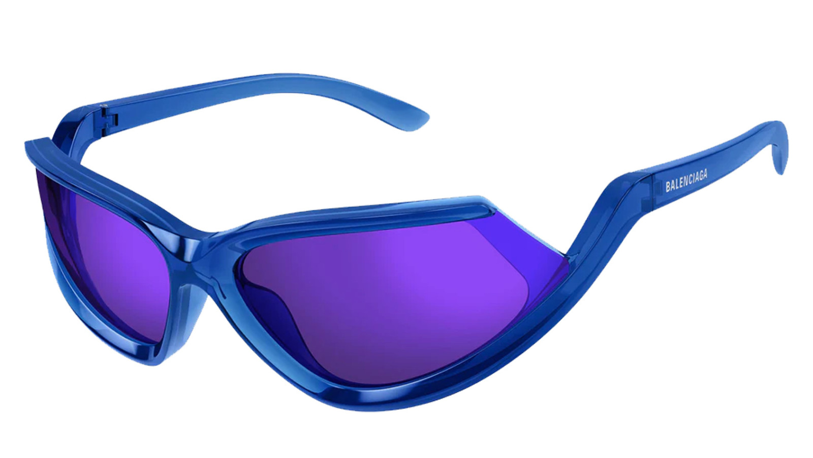 Occhiali da sole uomo donna Luxury Balenciaga BB0289S blue violet (004) nuova collezione