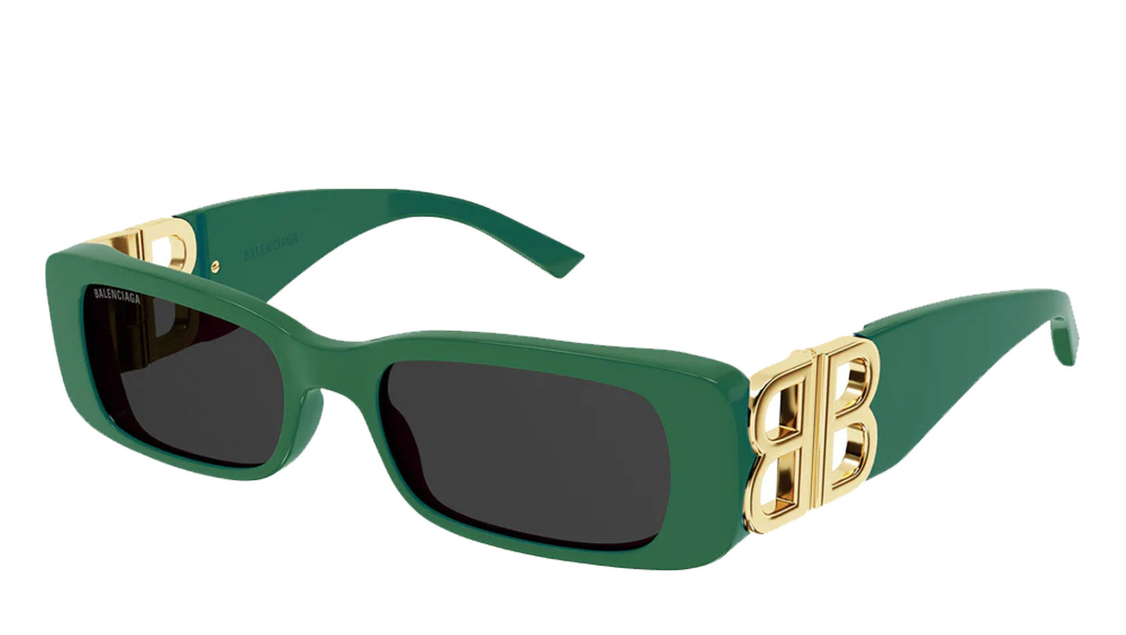 Occhiali da sole donna Luxury Balenciaga BB0096S green gold grey (006) nuova collezione