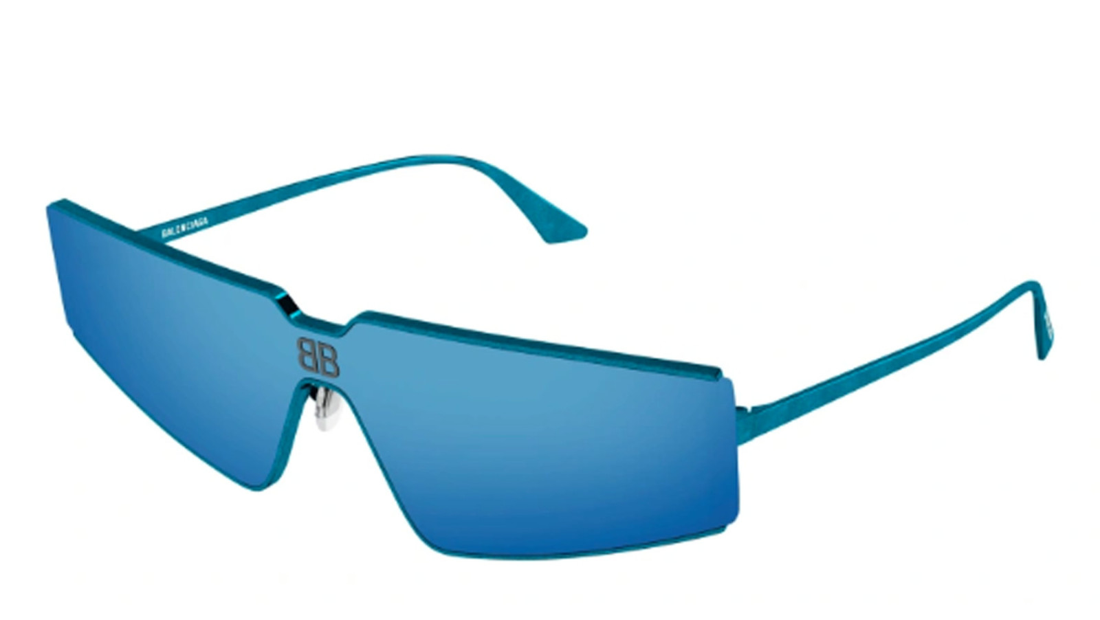 Occhiali sole uomo donna Luxury Balenciaga BB0192S light blue light (003) nuova collezione