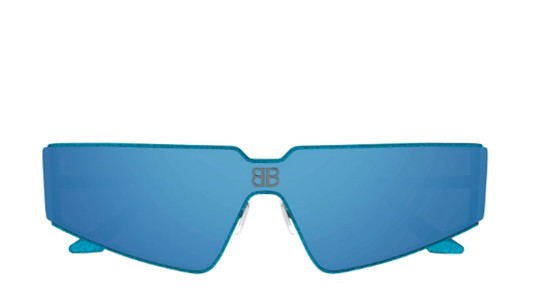 Occhiali sole uomo donna Luxury Balenciaga BB0192S light blue light (003) nuova collezione