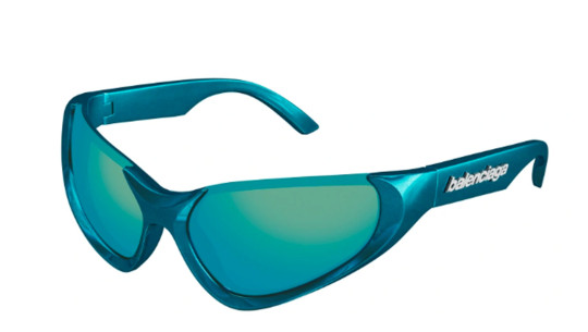 Occhiali sole uomo donna Luxury Balenciaga BB0202S light blue (003) nuova collezione