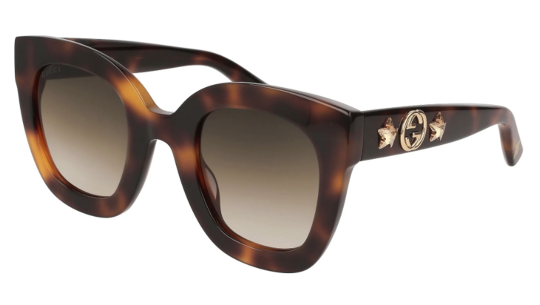 Occhiali da sole donna Luxury Gucci GG0208S havana brown (003) nuova collezione