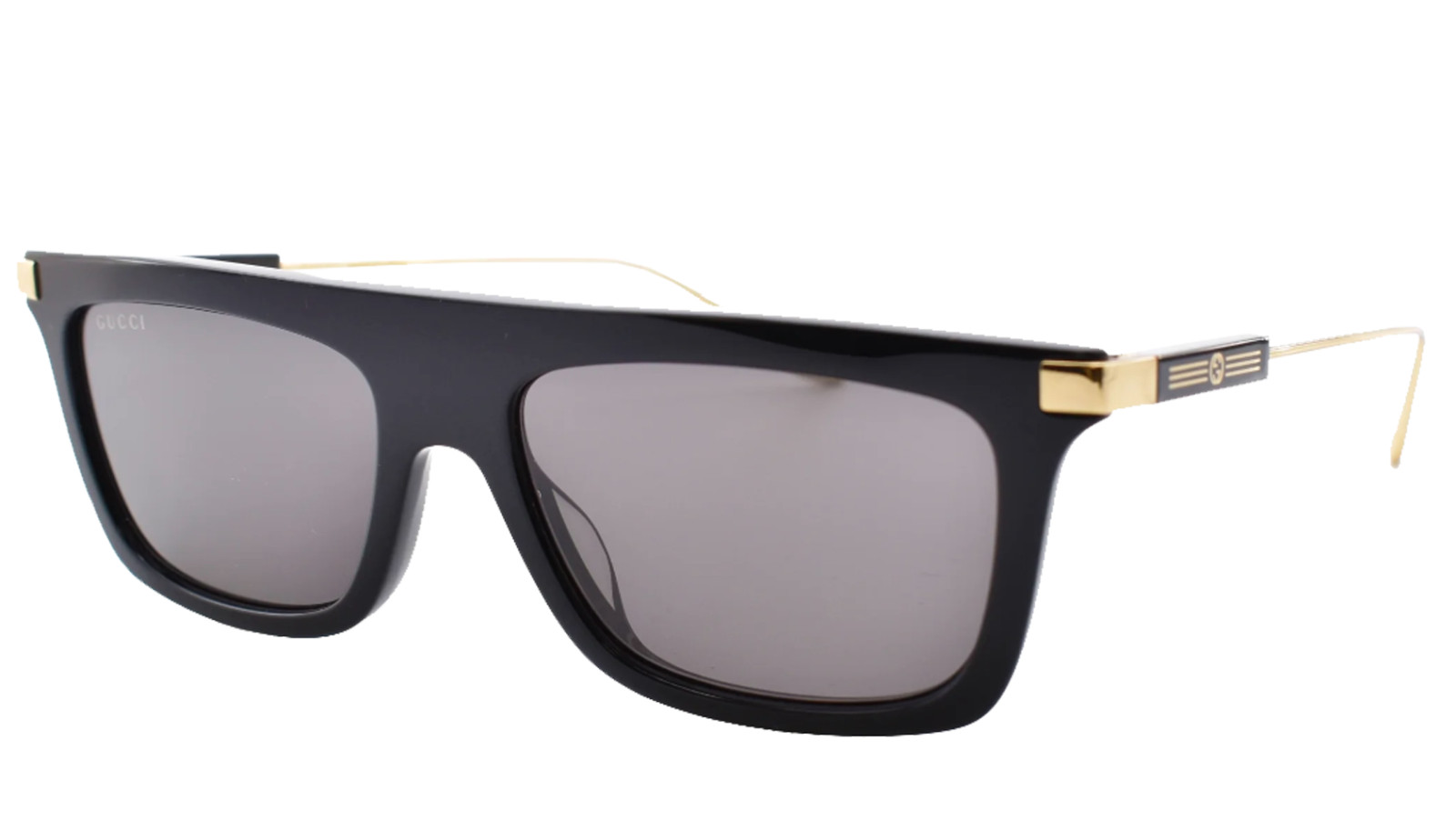 Occhiali da sole uomo Luxury Gucci GG1437S black gold grey (001) nuova collezione