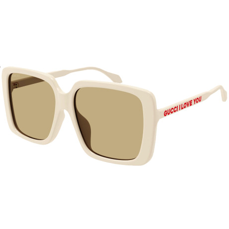Luxury women s sunglasses Gucci GG0567SAN Ivory Brown (006) new collection 2