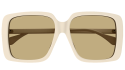 Luxury women s sunglasses Gucci GG0567SAN Ivory Brown (006) new collection