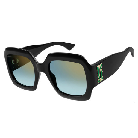 Luxury women s sunglasses Cartier CT0434S Black Green (003) new collection 2