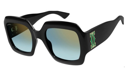 Luxury women s sunglasses Cartier CT0434S Black Green (003) new collection