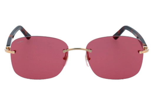 Occhiali da sole uomo Luxury Cartier CT0227S gold havana red (005) nuova collezione