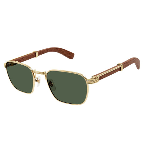 Occhiali da sole uomo Luxury Cartier CT0363S gold brown green (002) nuova collezione 2