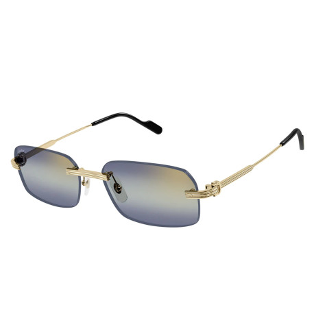 Occhiali da sole uomo Luxury Cartier CT0271S gold violet (006) nuova collezione 2
