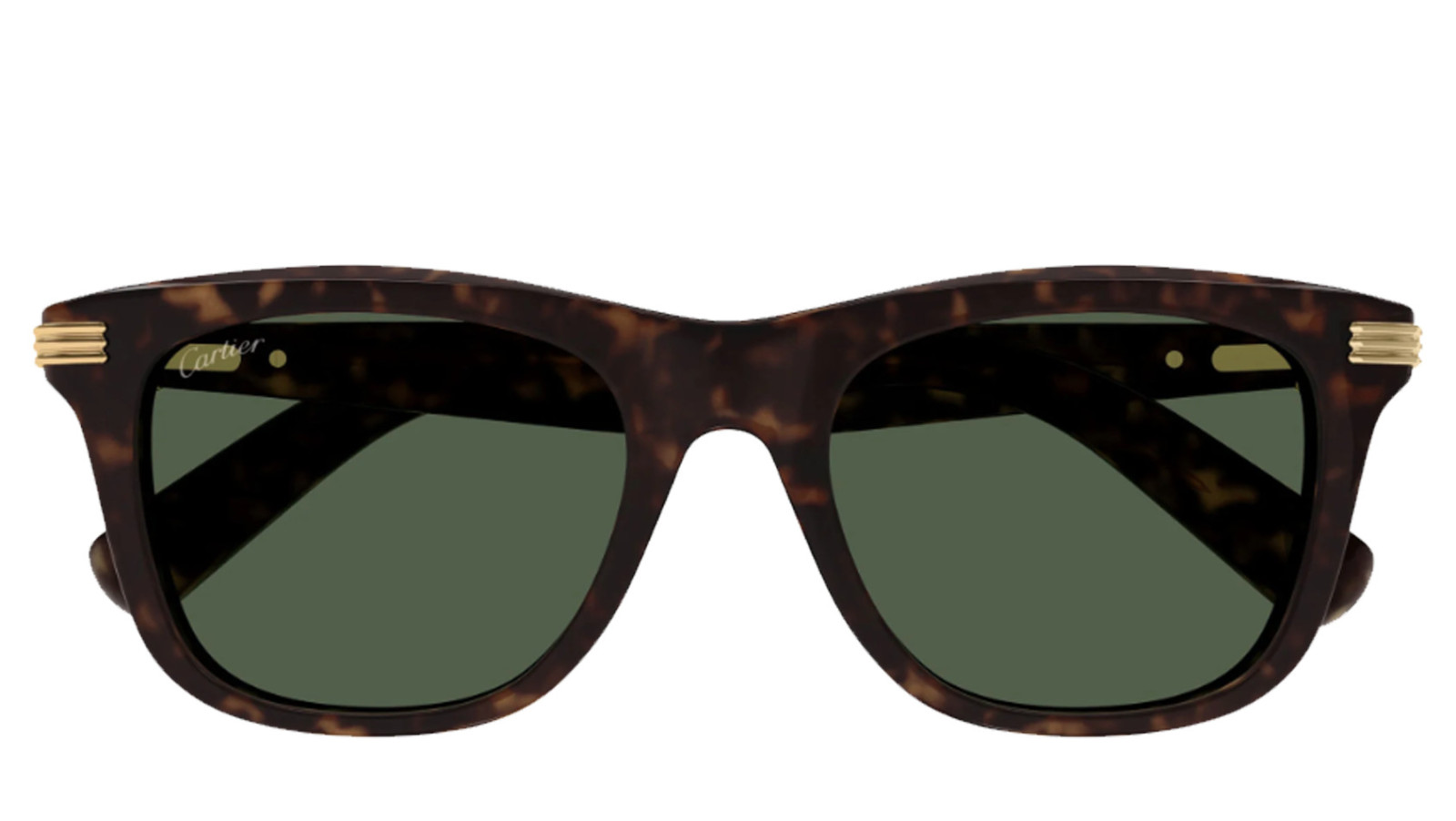 Occhiali da sole uomo Luxury Cartier CT0396S havana green (002) nuova collezione