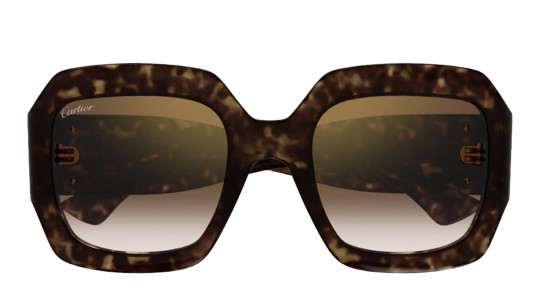 Luxury women s sunglasses Cartier CT0434S Havana Brown (002) new collection