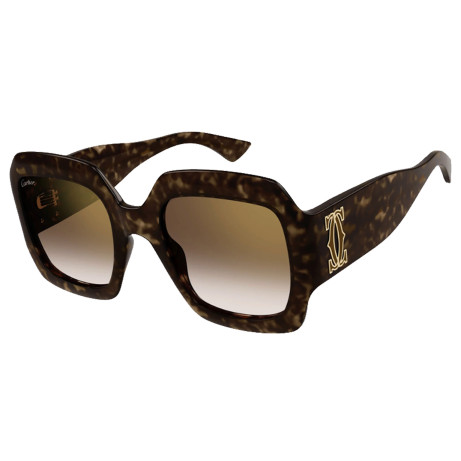 Luxury women s sunglasses Cartier CT0434S Havana Brown (002) new collection 2