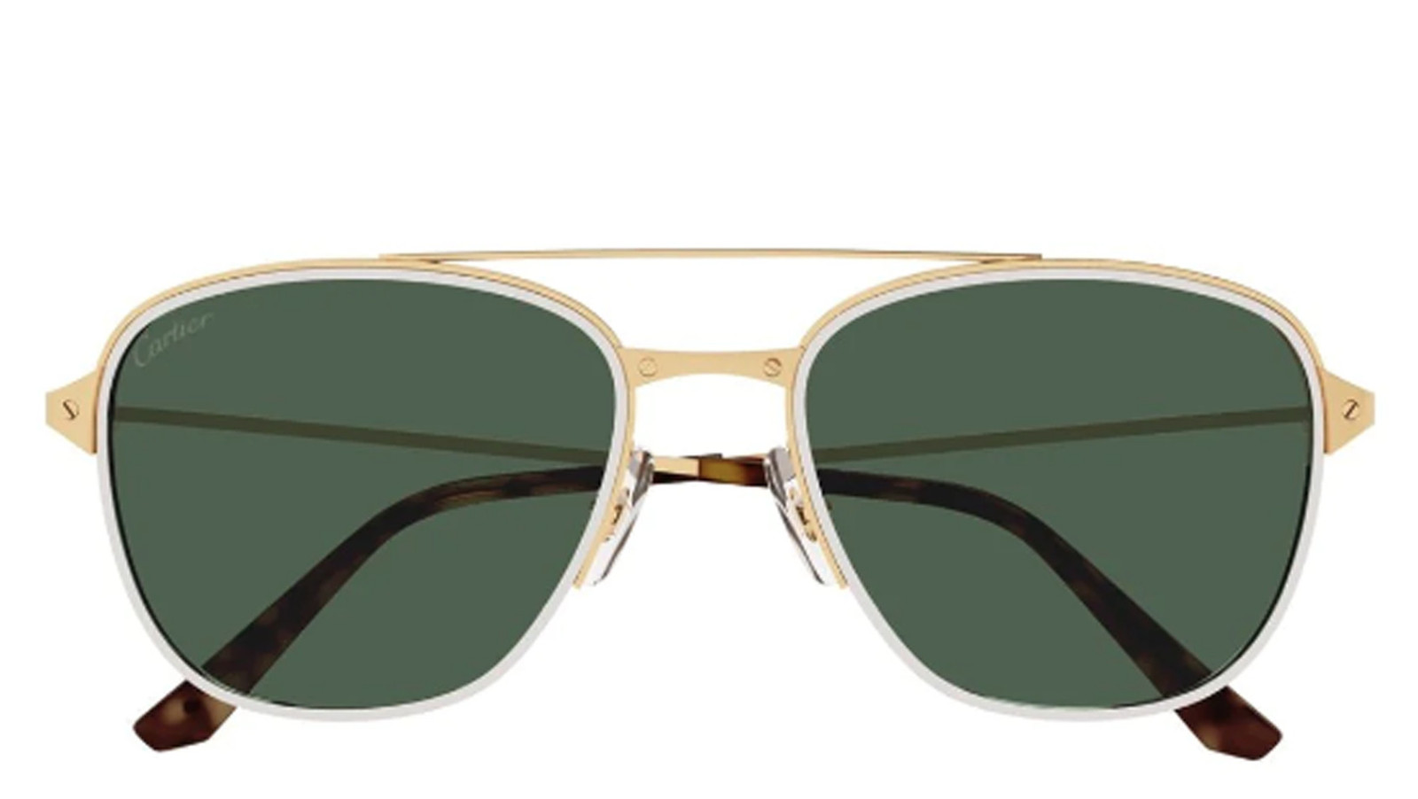 Occhiali da sole uomo Luxury Cartier CT0326S gold green (002) nuova collezione