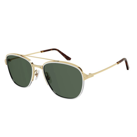 Occhiali da sole uomo Luxury Cartier CT0326S gold green (002) nuova collezione 2