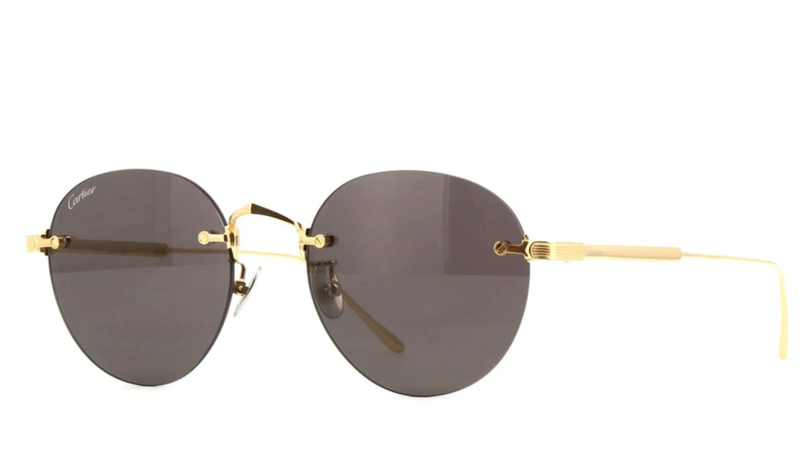 Occhiali da sole uomo Luxury Cartier CT0393S gold grey (002) nuova collezione