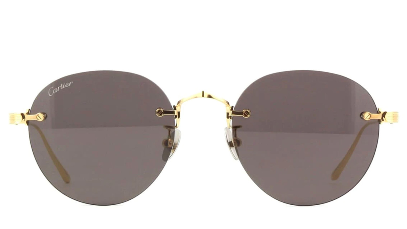 Occhiali da sole uomo Luxury Cartier CT0393S gold grey (002) nuova collezione