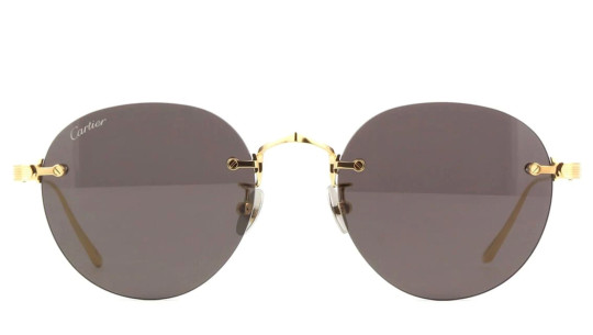 Occhiali da sole uomo Luxury Cartier CT0393S gold grey (002) nuova collezione Occhiali da sole uomo Luxury Cartier CT0393S gold grey (002) nuova collezione