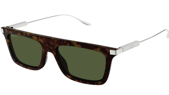 Occhiali da sole uomo Luxury Gucci GG1437S silver green (002) nuova collezione